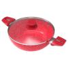 Walton Ceramic Coated Wok Pan with Glass Lid 24cm (WCW-WPCeramic24)